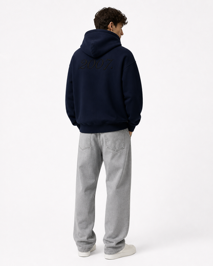 2007. Zip Hoodie (Dark Blue)