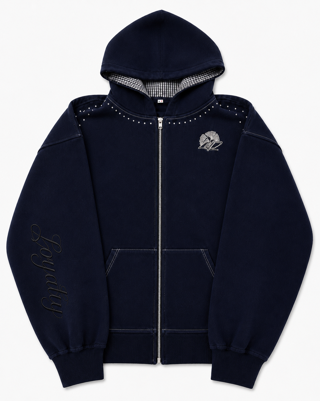 2007. Zip Hoodie (Dark Blue)