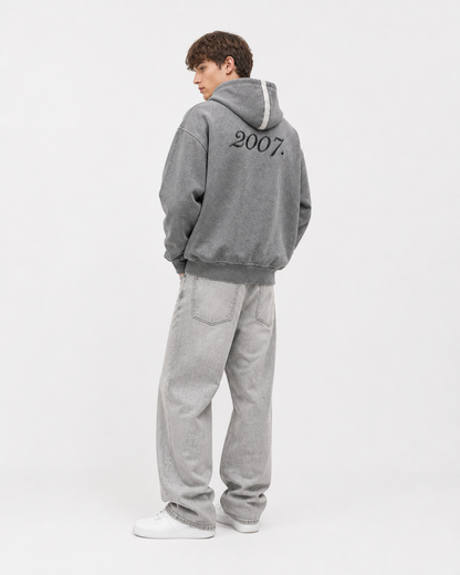 2007. Zip Hoodie (Grey)