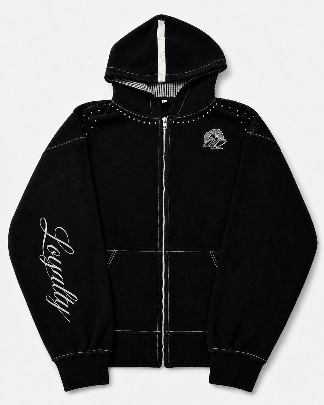 2007. Zip Hoodie (Black)