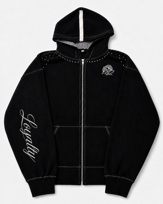 2007. Zip Hoodie (Black)